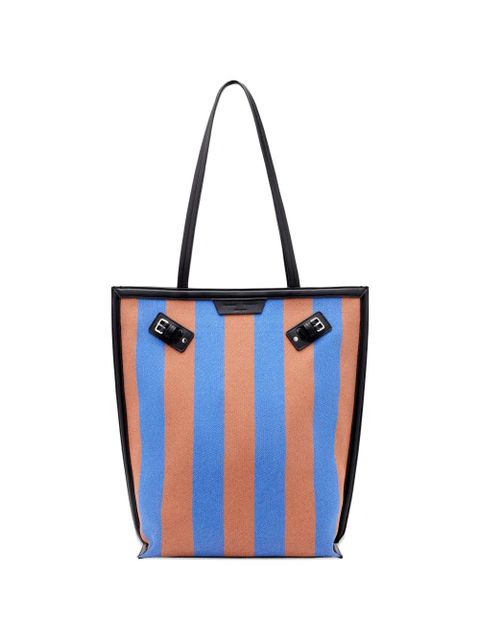 Proenza Schouler North South Days striped canvas tote bag - Blue - zdjęcie produktu nr 1