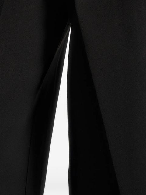 Manière De Voir Colette wrap-front pleated tailored trousers - Black