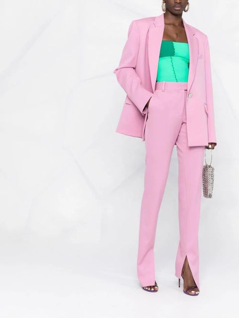The Attico slit-detail tailored trousers - Pink