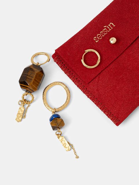 Sessun kolczyki pozłacane