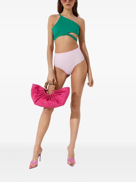 Agua By Agua Bendita asymmetric cutout ventura bikini top - Green - zdjęcie produktu nr 2