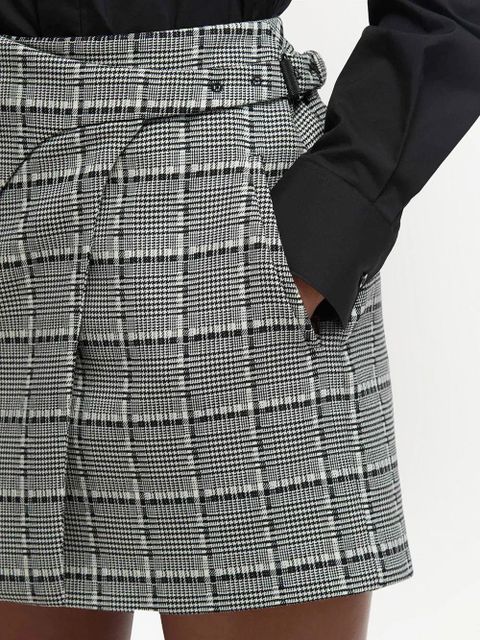 WARDROBE.NYC wrapped mini skirt - Black