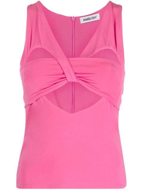 AMBUSH cut-out sleeveless tank top - Pink - zdjęcie produktu nr 1