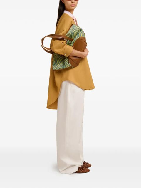 Marni embroidered-logo pocket shirt - Yellow - zdjęcie produktu nr 2