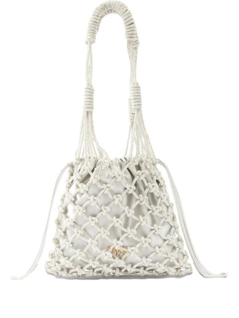 PINKO Woven Mesh bucket bag - Grey - zdjęcie produktu nr 1