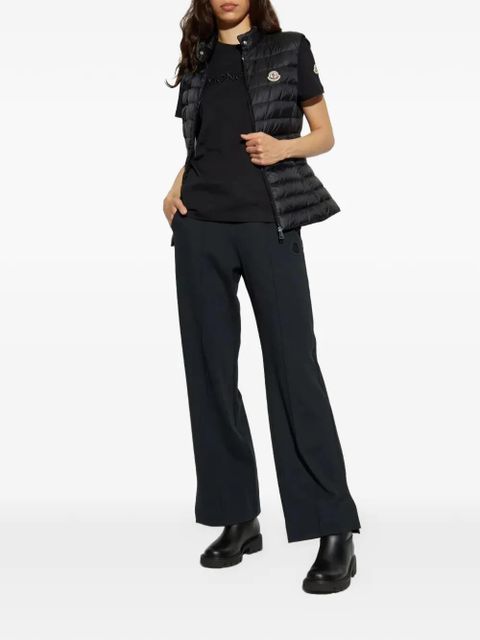 Moncler logo-embroidered T-shirt - Black - zdjęcie produktu nr 2