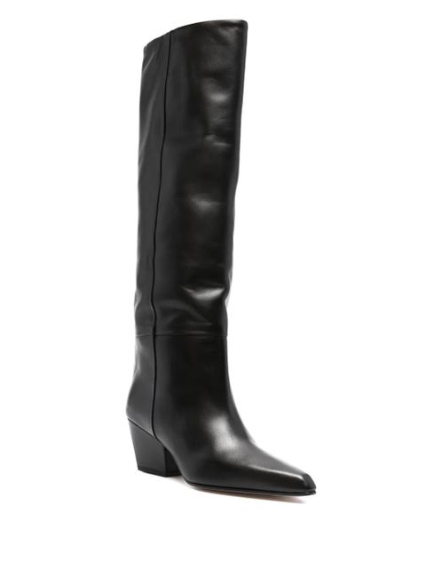 Paris Texas knee-high leather boots - Black - zdjęcie produktu nr 2