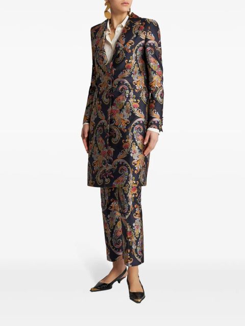 ETRO paisley-print jacquard coat - Blue - zdjęcie produktu nr 2