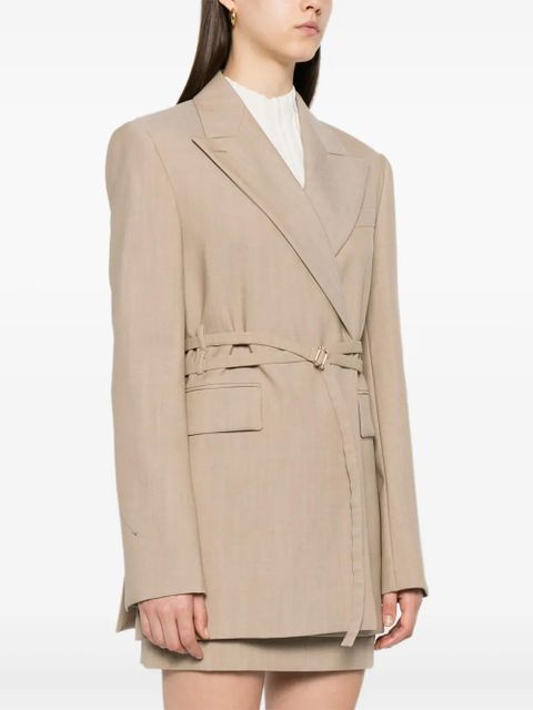 Sportmax belted blazer - Neutrals