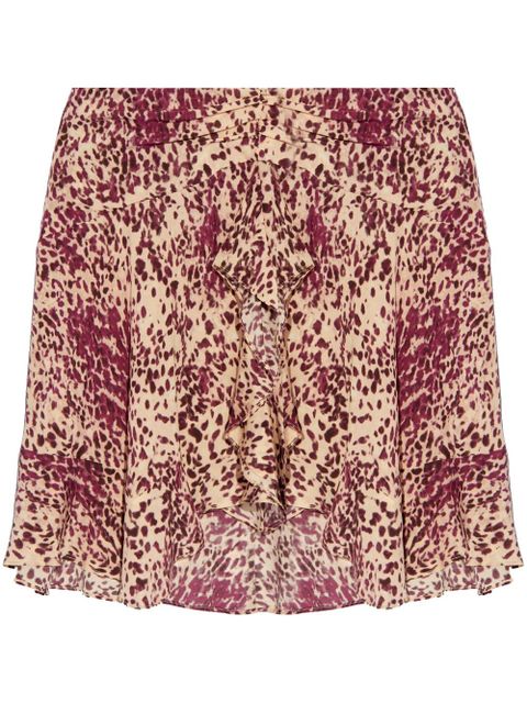 ISABEL MARANT Ozany draped mini skirt - Neutrals - zdjęcie produktu nr 1