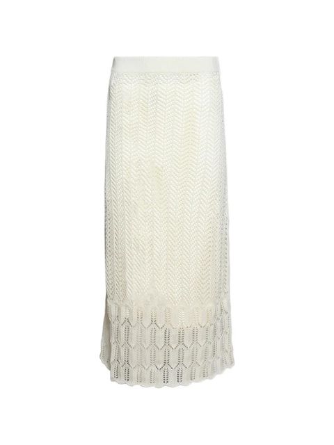 Jil Sander side-slit maxi skirt - Neutrals - zdjęcie produktu nr 1