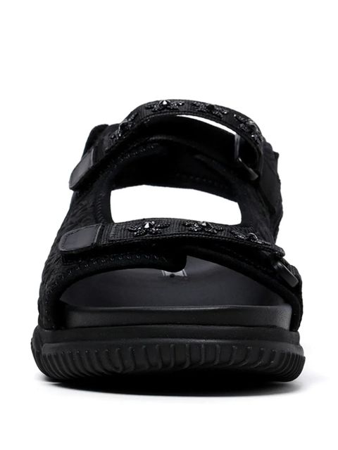 Cecilie Bahnsen Valeria crystal-embellished sandals - Black