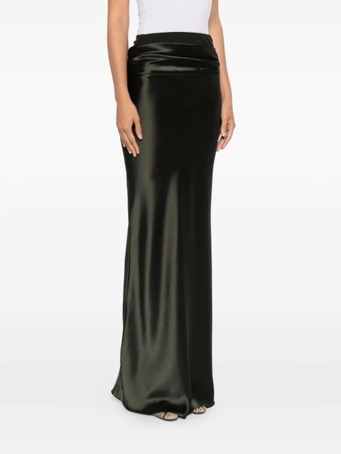 Nanushka Letto draped-detail maxi skirt - Green - zdjęcie produktu nr 2