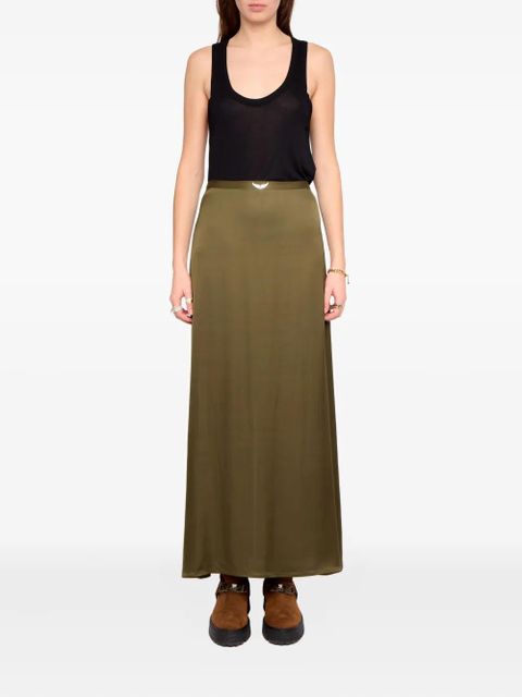 Zadig&Voltaire Jimeno satin maxi skirt - Green - zdjęcie produktu nr 2