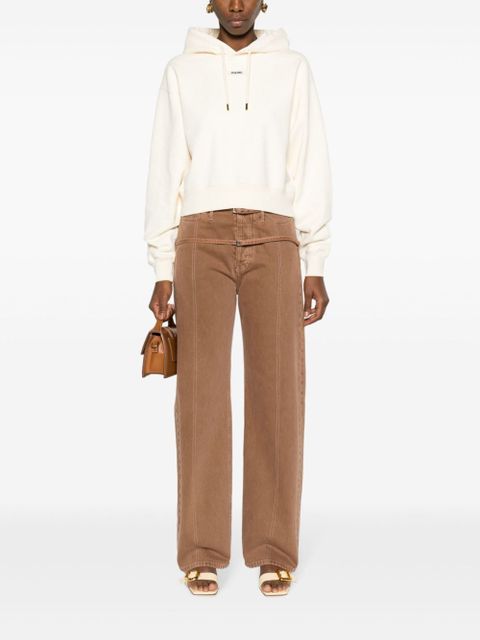 Jacquemus cropped hoodie - Neutrals