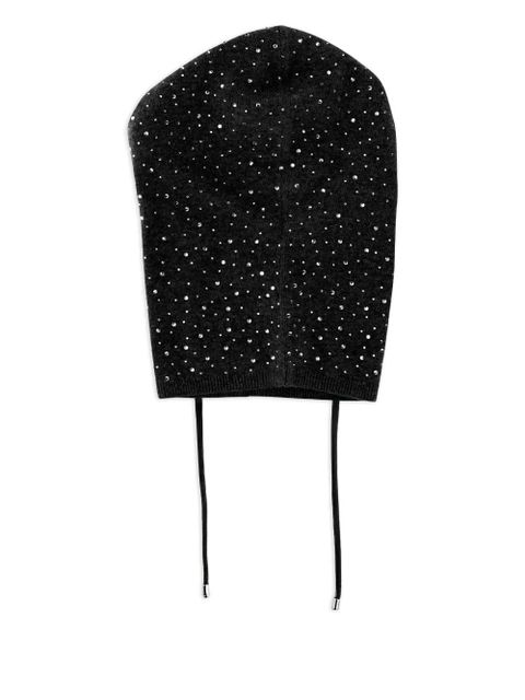 PINKO crystal-embellished wool balaclava - Black - zdjęcie produktu nr 2