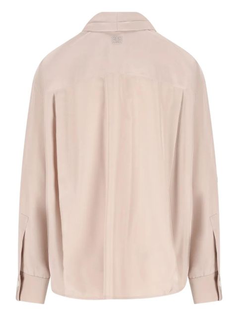 LOEWE draped-collar shirt - Pink - zdjęcie produktu nr 2