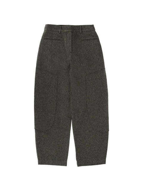 GANNI Mouline curved trousers - Grey - zdjęcie produktu nr 1