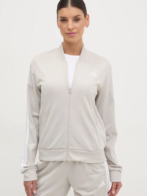 adidas dres 3-Stripes damski kolor szary JD2686 - zdjęcie produktu nr 2