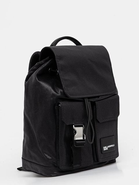 Karl Lagerfeld Jeans plecak kolor czarny duży gładki A3W30223 - zdjęcie produktu nr 2