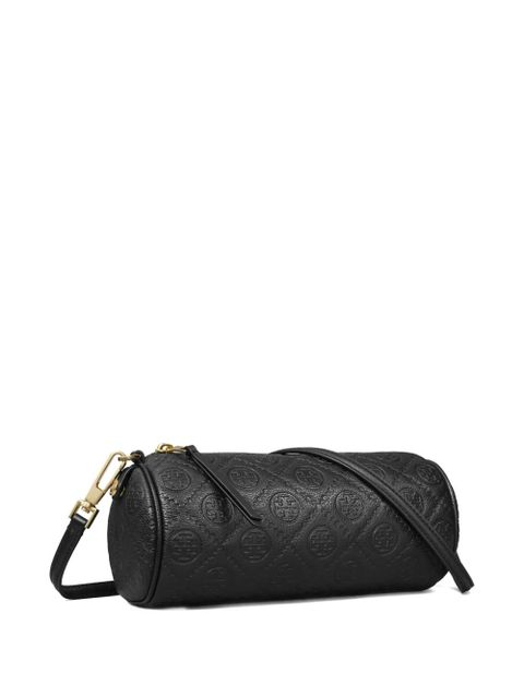 Tory Burch T monogram pebble cylinder bag - Black