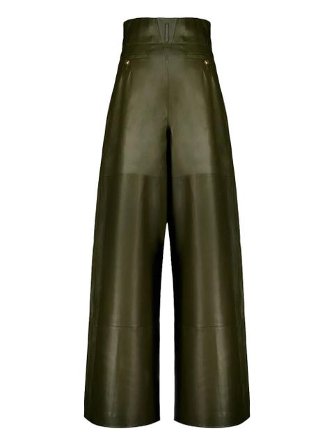 ZIMMERMANN tailored leather trousers - Green - zdjęcie produktu nr 2