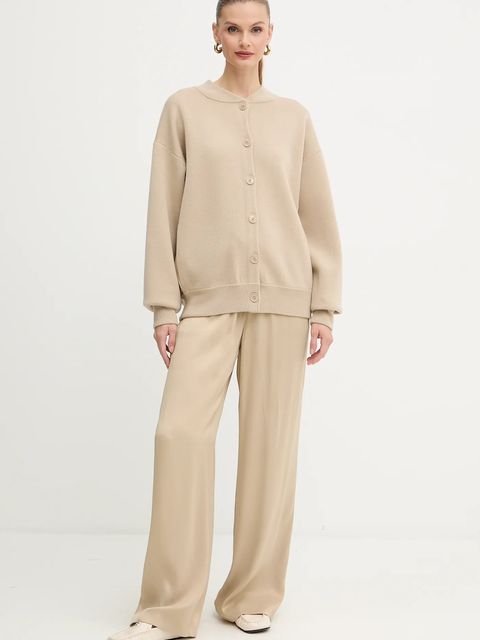 BOSS kardigan wełniany damski kolor beżowy 50543544 - zdjęcie produktu nr 2