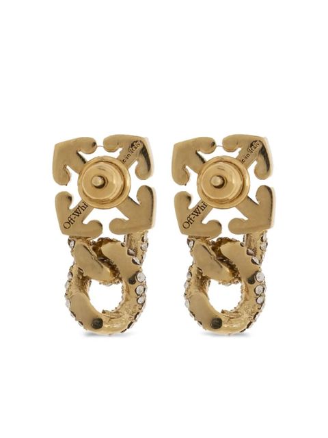 Off-White Arrow drop earrings - Gold - zdjęcie produktu nr 2