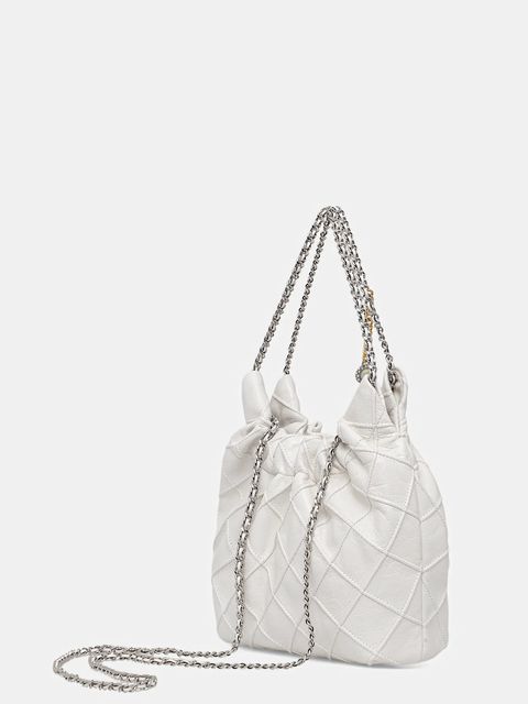 Tory Burch torebka skórzana Fleming kolor biały 164022-100