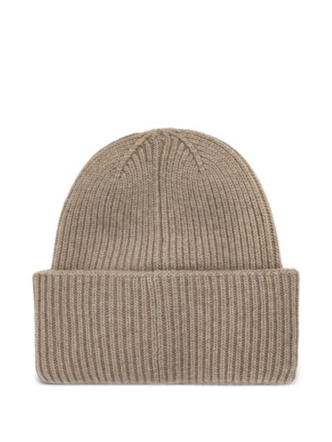 Max Mara Mmretina ribbed embroidered beanie hat - Neutrals - zdjęcie produktu nr 2