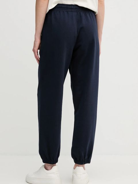 Calvin Klein Jeans spodnie dresowe damskie kolor granatowy gładkie LV047B235G - zdjęcie produktu nr 2