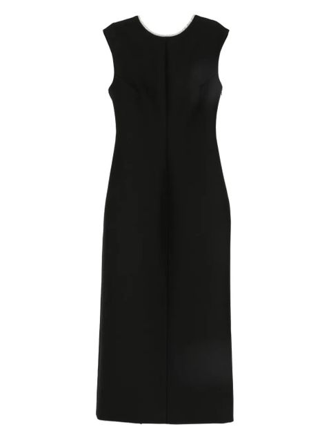 Róhe collar-embellished midi dress - Black - zdjęcie produktu nr 1