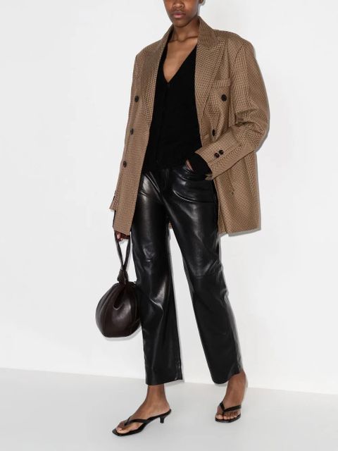 Nanushka cropped flared trousers - Black