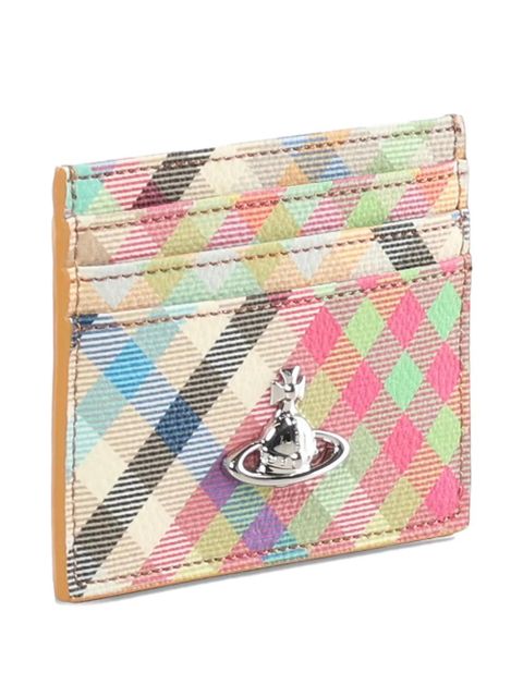 Vivienne Westwood Orb-plaque card holder - Neutrals