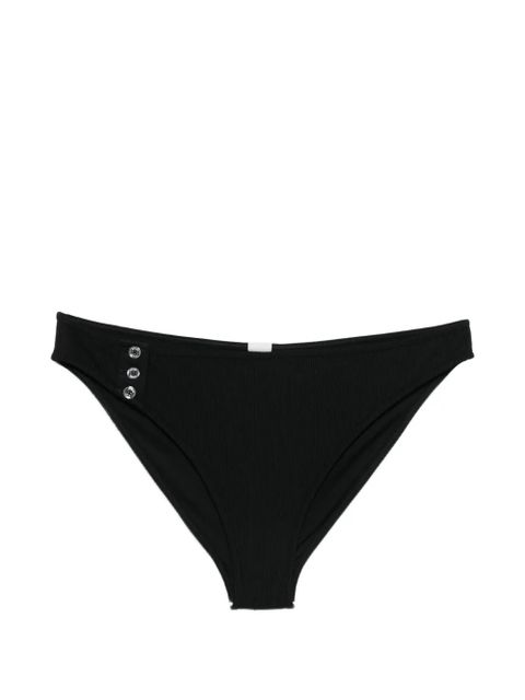 TOTEME ribbed button bikini bottom - Black - zdjęcie produktu nr 1
