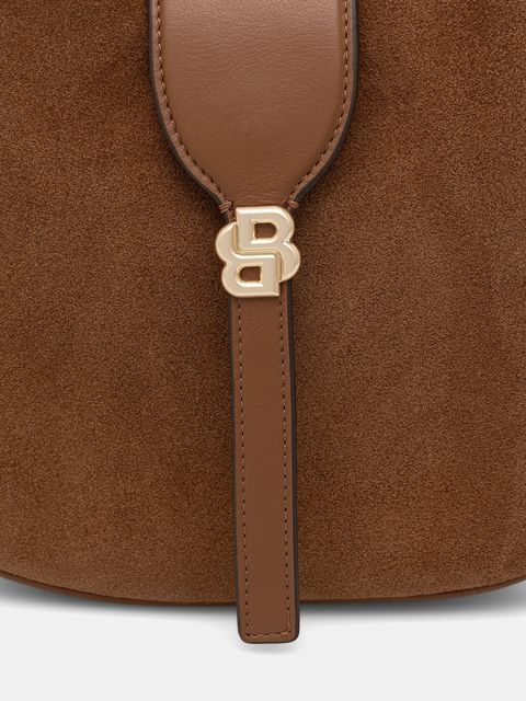 BOSS torebka zamszowa BOSS BEYOND Hobo S