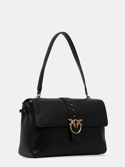 Pinko torebka skórzana kolor czarny 105067 A0QO - zdjęcie produktu nr 2