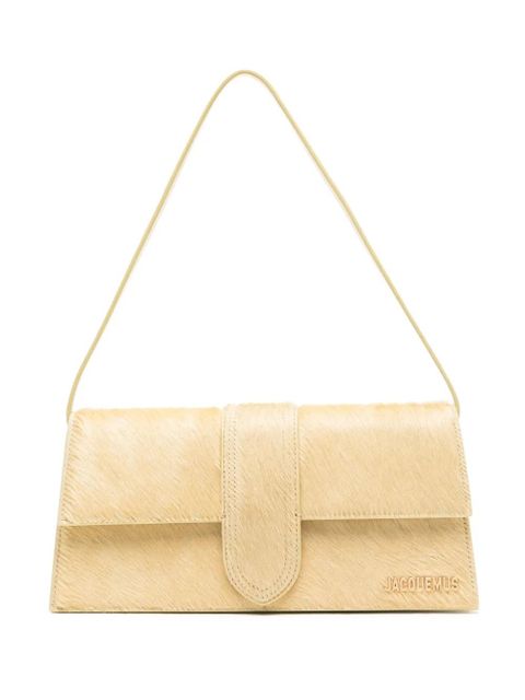 Jacquemus Le Bambino Long pony-hair shoulder bag - Yellow - zdjęcie produktu nr 1