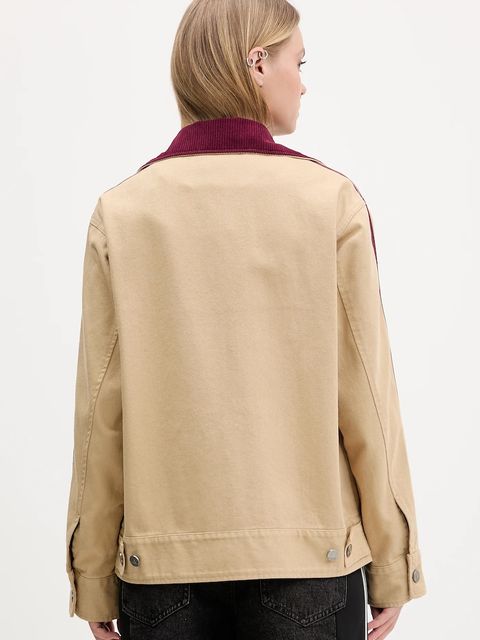 adidas Originals kurtka bawełniana kolor beżowy przejściowa KF2312 - zdjęcie produktu nr 2