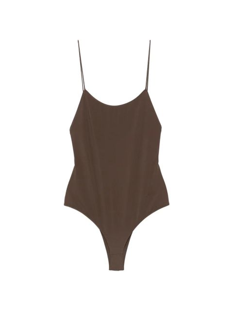 Jacquemus ruffled-back swimsuit - Brown - zdjęcie produktu nr 1