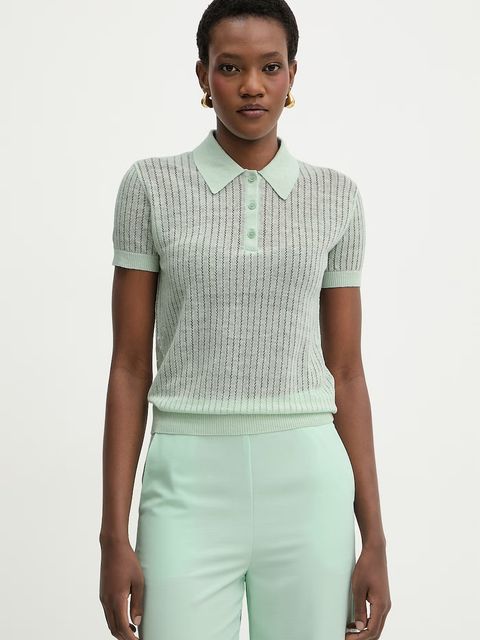 Patrizia Pepe polo swetrowe damskie lniane - zdjęcie produktu nr 2