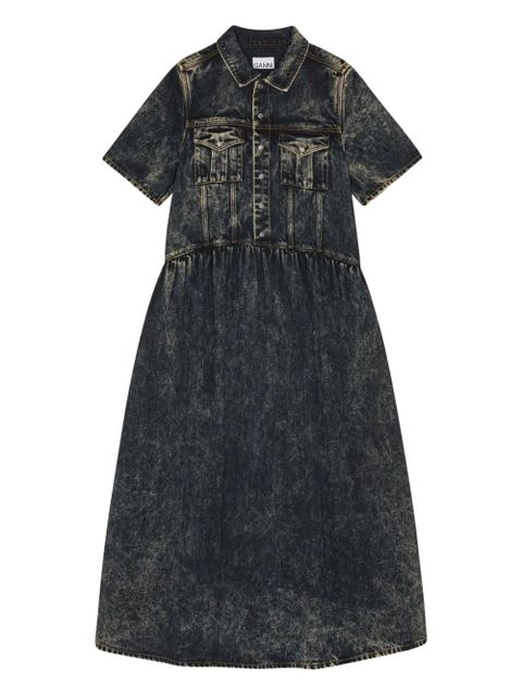 GANNI denim midi dress - Blue - zdjęcie produktu nr 1