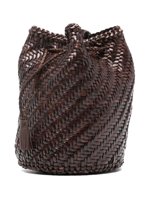 DRAGON DIFFUSION Pompom Double Jump bucket bag - Brown