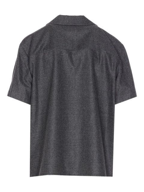 KHAITE Riordan buttoned short-sleeve shirt - Grey - zdjęcie produktu nr 2