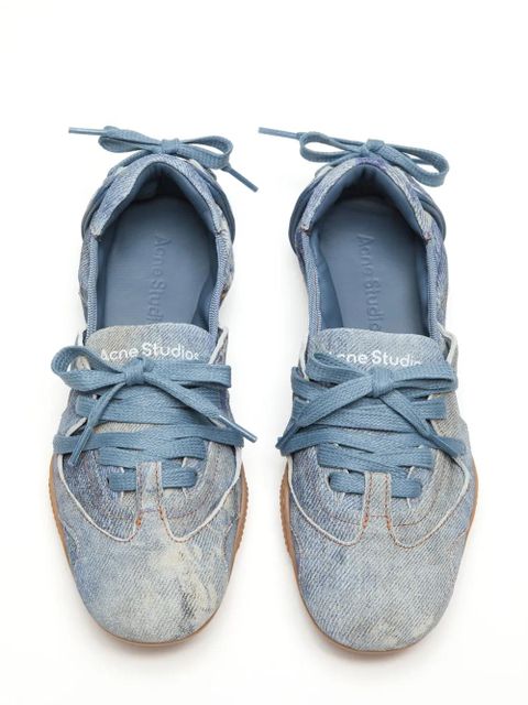 Acne Studios rear drawstring detailing trainers - Blue