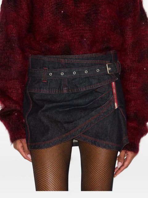 ISABEL MARANT belted wrap skirt - Blue