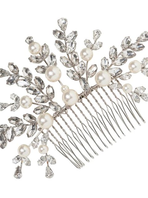 Jennifer Behr Delilah crystal-embellished comb - Silver - zdjęcie produktu nr 2