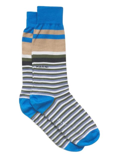 Marni striped socks - Blue - zdjęcie produktu nr 1