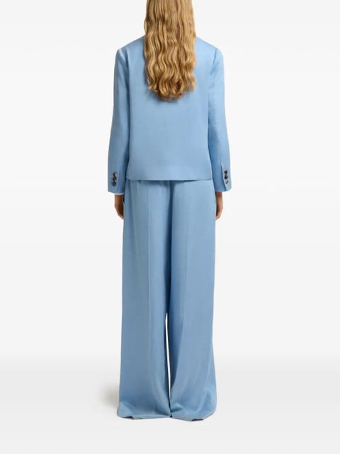 Marni patch-pocket single-breasted jacket - Blue