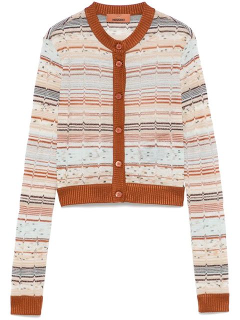 Missoni lurex-detail cardigan - Brown - zdjęcie produktu nr 1